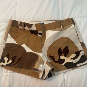 J Crew City Fit brown, khaki and cream shorts Women’s Size 4
